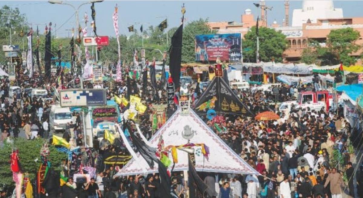 کراچی میں 9 محرم الحرام کا مرکزی جلوس نشتر پارک سے برآمد ہو گیا