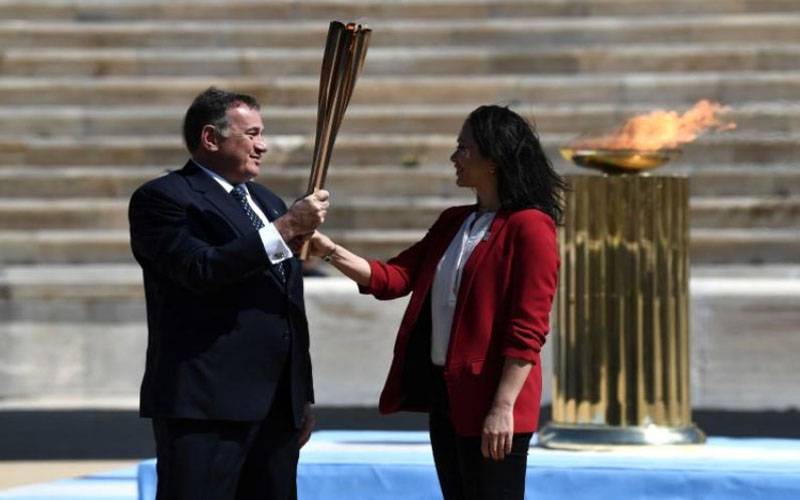 کرونا وائرس کے خوف کے دوران اولمپکس کی مشعل جاپان پہنچ گئی