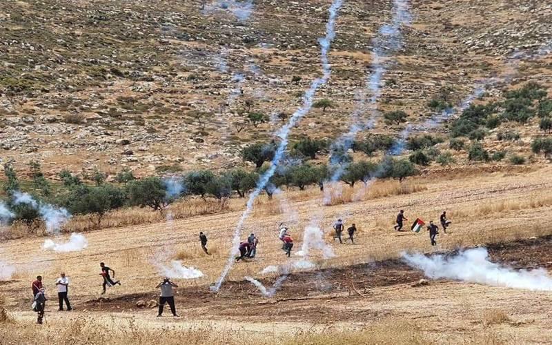 اسرائیلی فوج کی فائرنگ، درجنوں فلسطینی نوجوان زخمی