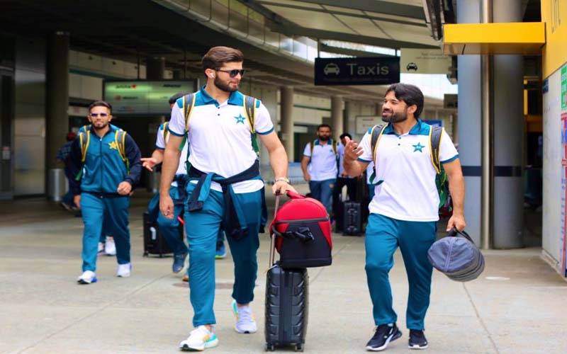 ٹی 20ورلڈ کپ:پاکستان کرکٹ ٹیم کا اسکواڈ برسبین سے میلبرن روانہ