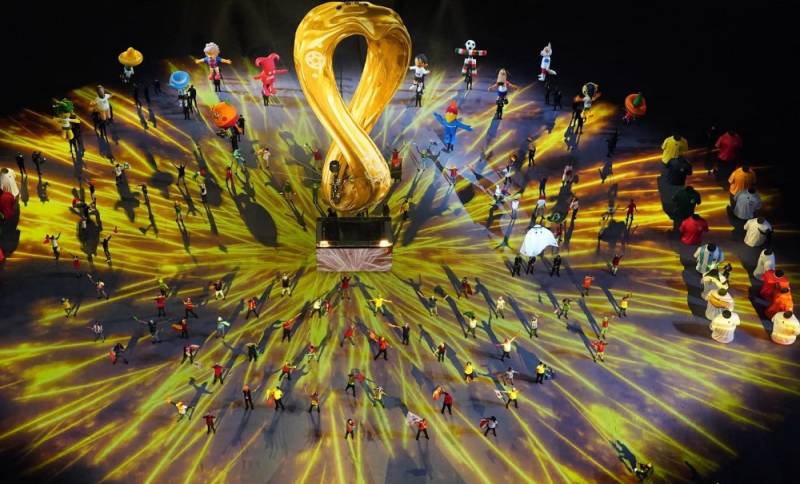 فیفا ورلڈکپ 2022: رنگا رنگ افتتاحی تقریب کی تصاویر
