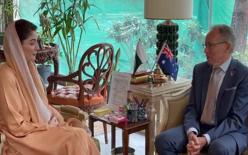 وزیراعلیٰ پنجاب مریم نواز سے آسٹریلین ہائی کمشنر نیل ہاکنز کی الوداعی ملاقات
