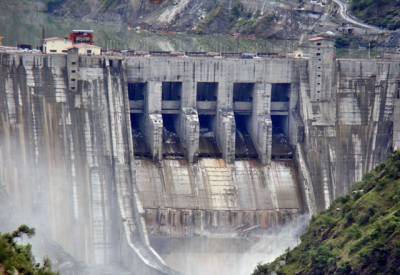 بھارت نے دریائے چناب کا پانی دوبارہ مقبوضہ کشمیر کے علاقہ میں بگلیہارڈیم پر روک لیا۔