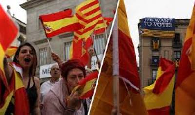 سپین میں کاتالونیہ کی آزادی کیلئے متنازعہ ریفرنڈم آج ہو رہا ہے