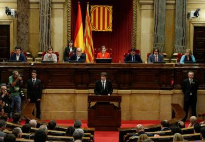 کاٹالانین کے رہنما کا اسپین سےآزادی کا اعلان