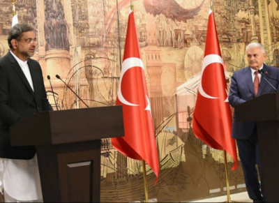 ترکی کیساتھ محبت ہمارے خون میں شامل ہے, ترکی کے دشمن ہمارے بھی دشمن ہیں:وزیراعظم شاہد خاقان عباسی