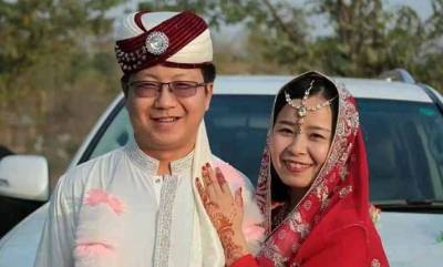 سی پیک پر کام کرنے والے چینی جوڑے کی پاکستانی روایات کے مطابق شادی