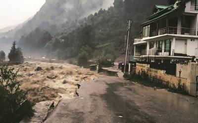 مقبوضہ کشمیر میں سیلاب سے تباہی