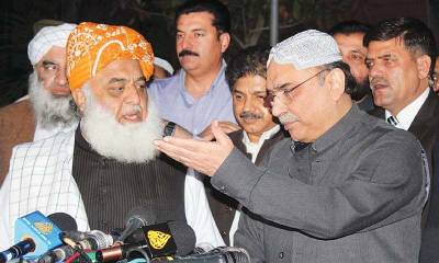 Asif Ali Zardari, Fazl ur Rahman see saving democracy biggest challenge