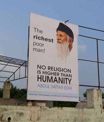 دکھی انسانیت کے مسیحا عبدالستار ایدھی کو بھارتی شہریوں کا خراج تحسین