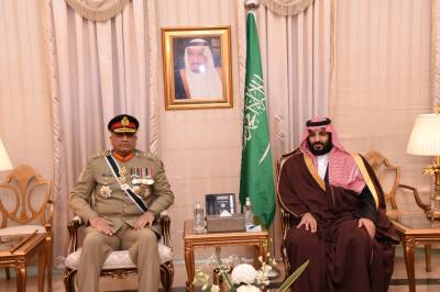 سعودی ولی عہد کی آرمی چیف جنر ل قمرجاویدباجوہ سے ملاقات