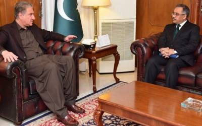 وزیر خارجہ شاہ محمود قریشی سے بھارت میں پاکستانی ہائی کمشنر سہیل محمود کی ملاقات