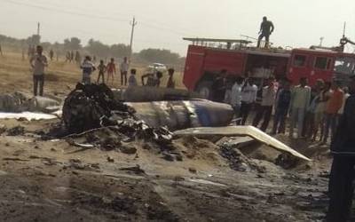 بھارتی فضائیہ کا ایک اور طیارہ راجھستان میں گر کر تباہ ہوگیا