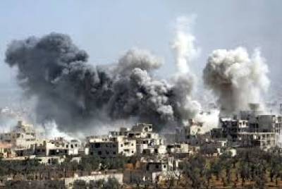 شام میں فضائی حملے، امدادی کارکنان سمیت 14 شہری ہلاک