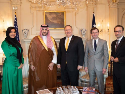 امریکی وزیر دفاع اور سعودی عرب کے نائب وزیر دفاع کی واشنگٹن میں اہم ملاقات