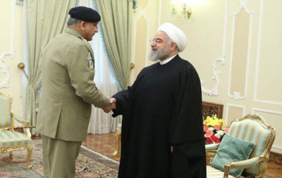 آرمی چیف کی ایرانی صدر سے ملاقات، باہمی دلچسپی کے امور پر تبادلہ خیال