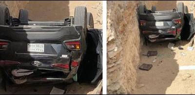 سعودی خواتین کی کار کو خوفناک حادثہ