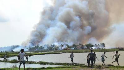 میانمار:فوج کی فائرنگ سے 5 روہنگیا مسلمان جاں بحق،درجنوں زخمی