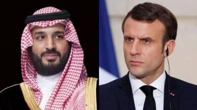 سعودی ولی عہد اور فرانسیسی صدر کے درمیان علاقائی امور پر بات چیت