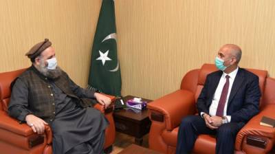  وفاقی وزیر مذہبی امور پیر نور الحق قادری سے افغان سفیر کی ملاقات