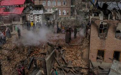  بھارتی فوج کی ریاستی دہشتگردی: جنوبی کشمیرمیں کشمیریوں کے گھر مویشیوں سمیت جلادیئے۔