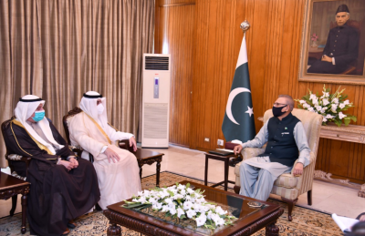 صدرعارف علوی سے کویتی وزیرِ خارجہ شیخ ڈاکٹر احمد نصیر المحمد الاحمد الجابرالصباح کی ملاقات,دوطرفہ تعلقات میں مزید وسعت لانےپر اتفاق