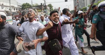  بنگلہ دیش میں مودی مخالف احتجاج: پولیس کا ربر کی گولیاں، آنسو گیس کا استعمال