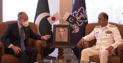 پاکستان میں جاپانی سفیرکی نیول چیف سے ملاقات، پاکستان کی تعریف کی
