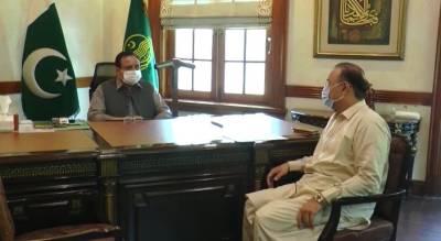 وزیراعلیٰ پنجاب سردار عثمان بزدار سے چیف وہیپ قومی اسمبلی ایم این اے ملک محمد عامر ڈوگر کی ملاقات 
