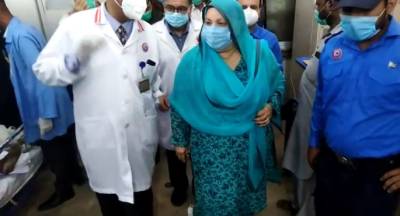 صوبائی وزیر صحت ڈاکٹریاسمین راشدجناح ہسپتال پہنچ گئیں۔