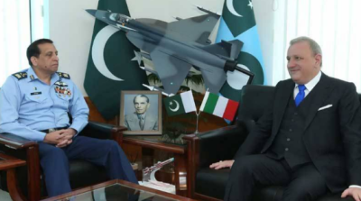 اٹلی کے سفیر کی سربراہ پاک فضائیہ سے ملاقات, دونوں ممالک کے درمیان خوشگوار تعلقات قائم ہیں: ایئر چیف 