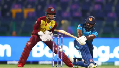 ٹی20 ورلڈ کپ: ویسٹ انڈیز کے خلاف سری لنکا کے8 اوورز میں67رنز