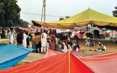 وزیر آباد میں ٹی ایل پی مظاہرین کا دھرنا 11ویں روز بھی جاری