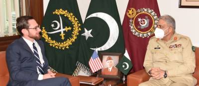 آرمی چیف جنرل قمر جاوید باجوہ سے افغانستان کیلئے امریکی نما ئندہ خصوصی تھامس ویسٹ کی ملاقات