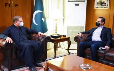 امریکی ڈیموکریٹ رہنما طاہر جاوید کی وزیر خارجہ شاہ محمود قریشی سے ملاقات 