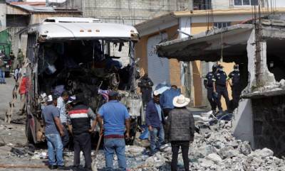 میکسیکو میں خوفناک بس حادثہ،19 افراد ہلاک،25زخمی