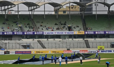 ڈھاکہ ٹیسٹ:دوسرے روز کا کھیل بھی بارش کی نذر