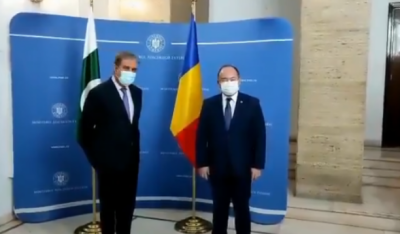 وزیر خارجہ شاہ محمود قریشی کی رومانیہ کے ہم منصب سے ملاقات, دو طرفہ تعاون کے فروغ سمیت اہم علاقائی و عالمی امور پر تبادلہ خیال 