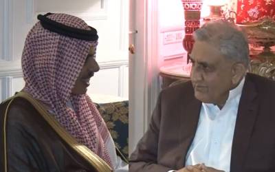  آرمی چیف جنرل قمر جاوید باجوہ کی سعودی وزیرخارجہ سے ملاقات 