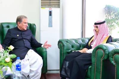 وزیرخارجہ شاہ محمود قریشی کی سعودی ہم منصب سے ملاقات 