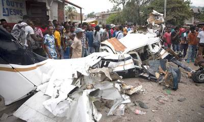  ہیٹی میں چھوٹا  طیارہ  گر کر تباہ, پائلٹ سمیت 6 افراد ہلاک 