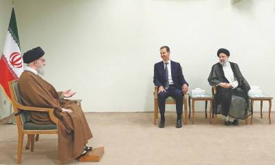 شامی صدربشارالاسد کی ایرانی سپریم لیڈرعلی خامنہ ای سے ملاقات