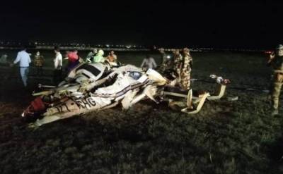 بھارت کا سرکاری ہیلی کاپٹر گرکر تباہ، دونوں پائلٹس ہلاک