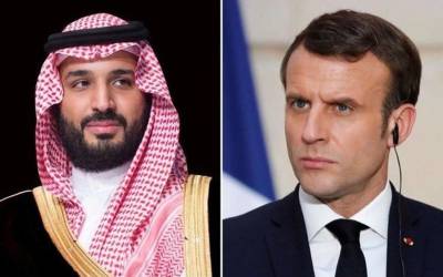 شہزادہ محمد بن سلمان اور فرانسیسی صدر کا ٹیلی فون پر رابطہ