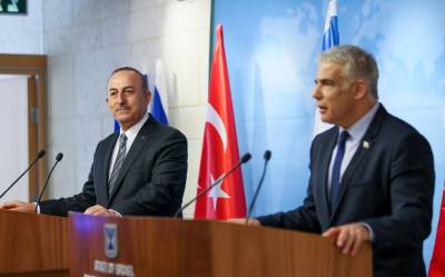 اسرائیل کے ساتھ بہتر تعلقات فلسطین کے مفاد میں ہے: ترک وزیرخارجہ