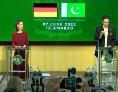 پاکستان مقبوضہ کشمیر کا پرامن اور یواین قراردادوں کے مطابق حل چاہتاہے، وزیر خارجہ بلاول بھٹو کی جرمن وزیر خارجہ کے ہمراہ پریس کانفرنس