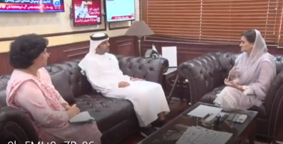 وفاقی وزیر اطلاعات مریم اورنگزیب سے متحدہ عرب امارات کے سفیر حماد عبید ابراہیم الزابی کی ملاقات، باہمی تعلقات کے فروغ پر تبادلہ خیال