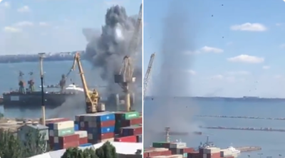 روس کا یوکرینی بندرگاہ پر حملہ