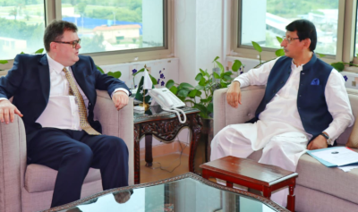 وفاقی وزیر آئی ٹی و ٹیلی کام سید امین الحق سے نارویجن سفیر پیر البرٹ الساس سے ملاقات