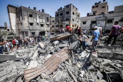  اسرائیلی فوج کی غزہ میں وحشیانہ بمباری سے1500 مکانات تباہ ہوئے